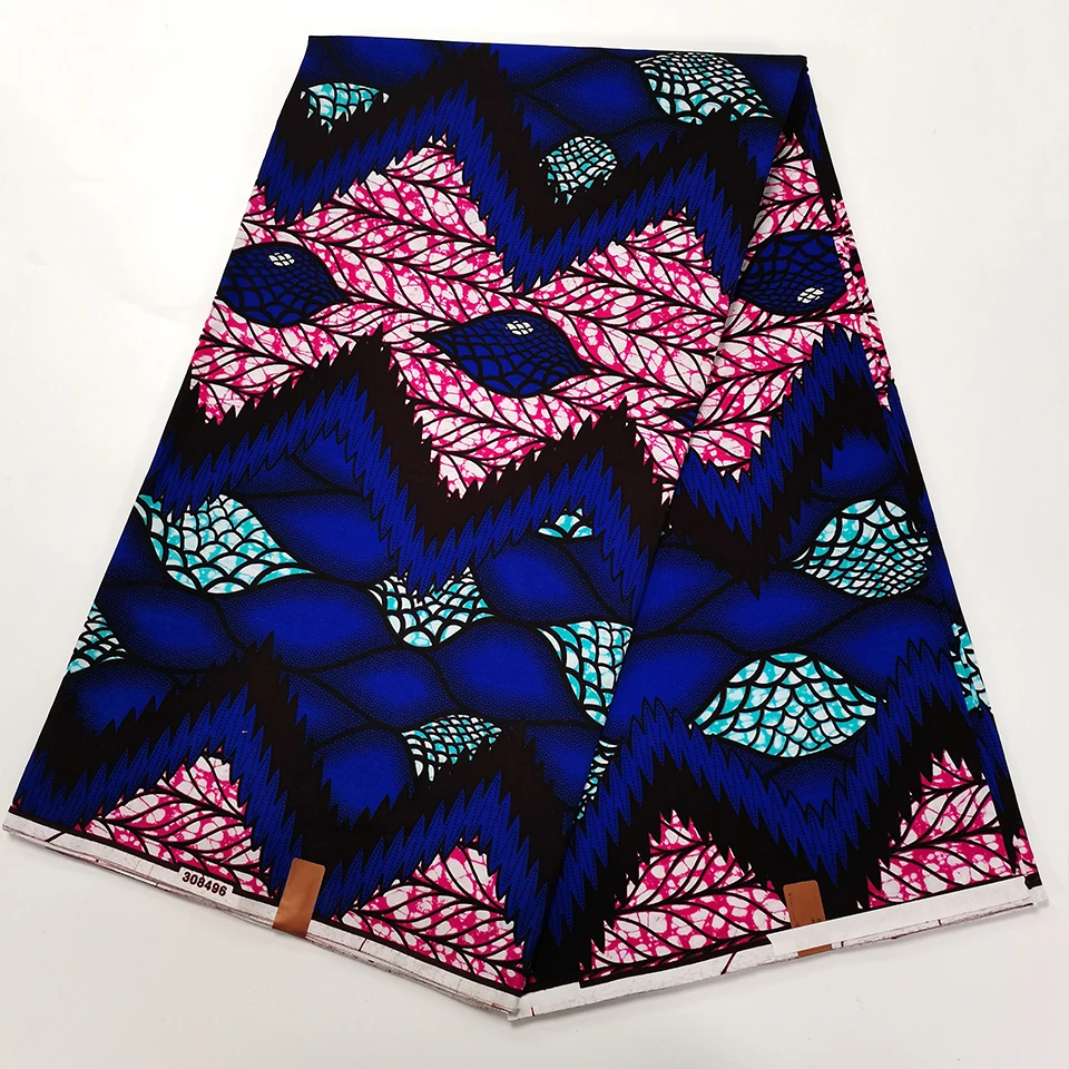 

African Ankara Wax Print Fabric for Sewing Dress Clothing Designs Wax Material for Fashion, Dresses,Head Wraps HSH-47