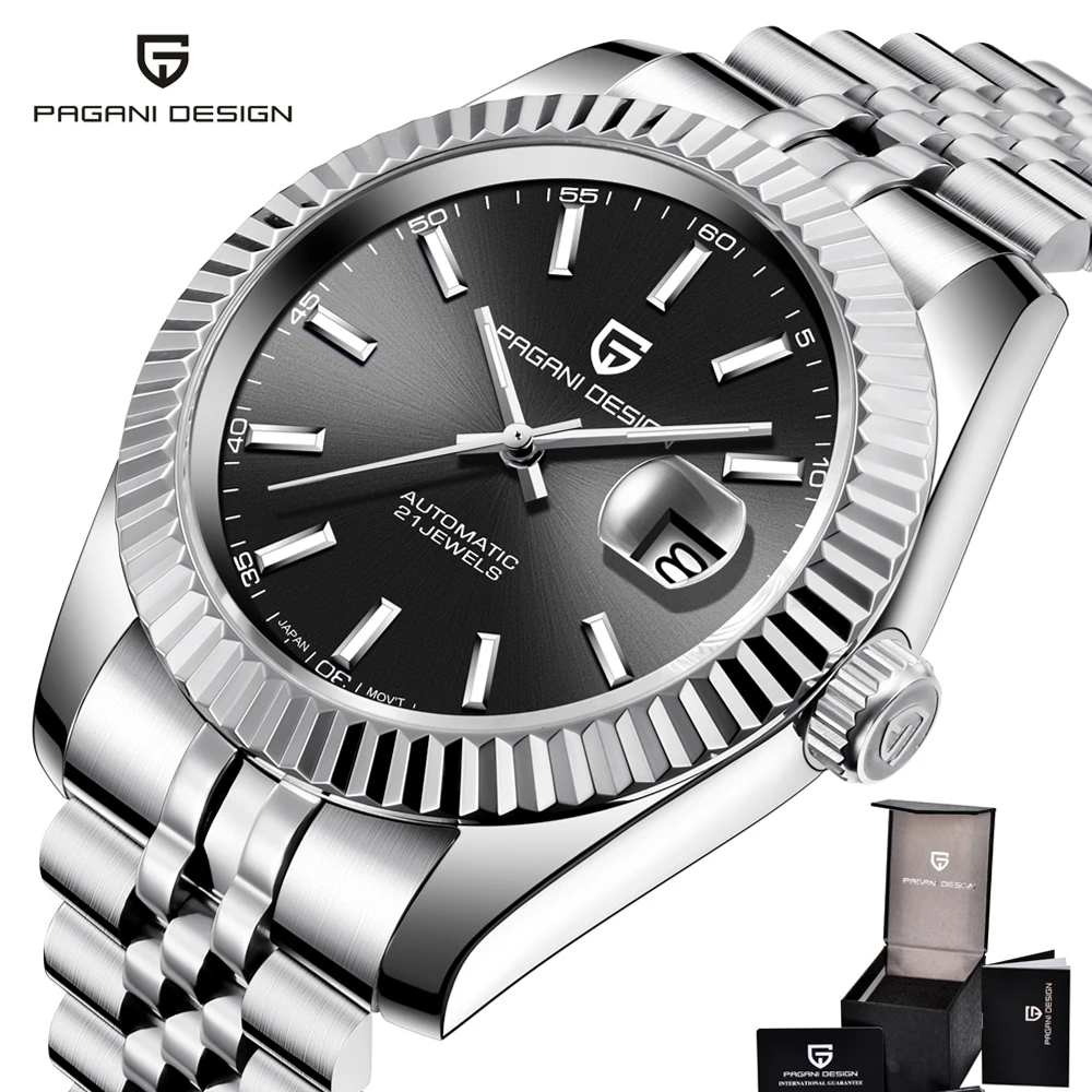 Часы PAGANI DESIGN Мужские автоматические деловые брендовые водонепроницаемые с
