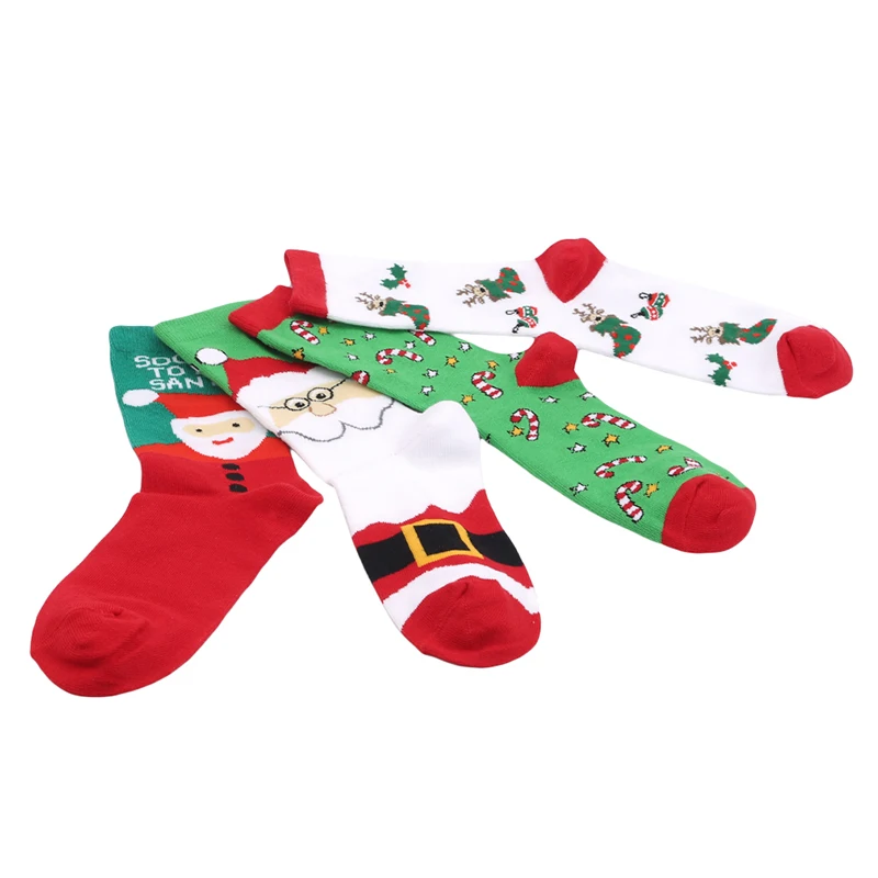 

Рождественские подарочные хлопковые носки с Санта-Клаусом, новинка 2020, осенне-зимние рождественские носки, мужские Смешные новогодние носк...