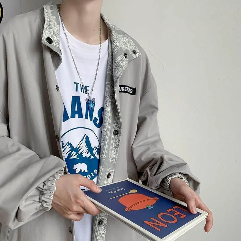 Куртка-карго для мужчин и женщин двусторонний Повседневный Топ в гонконгском