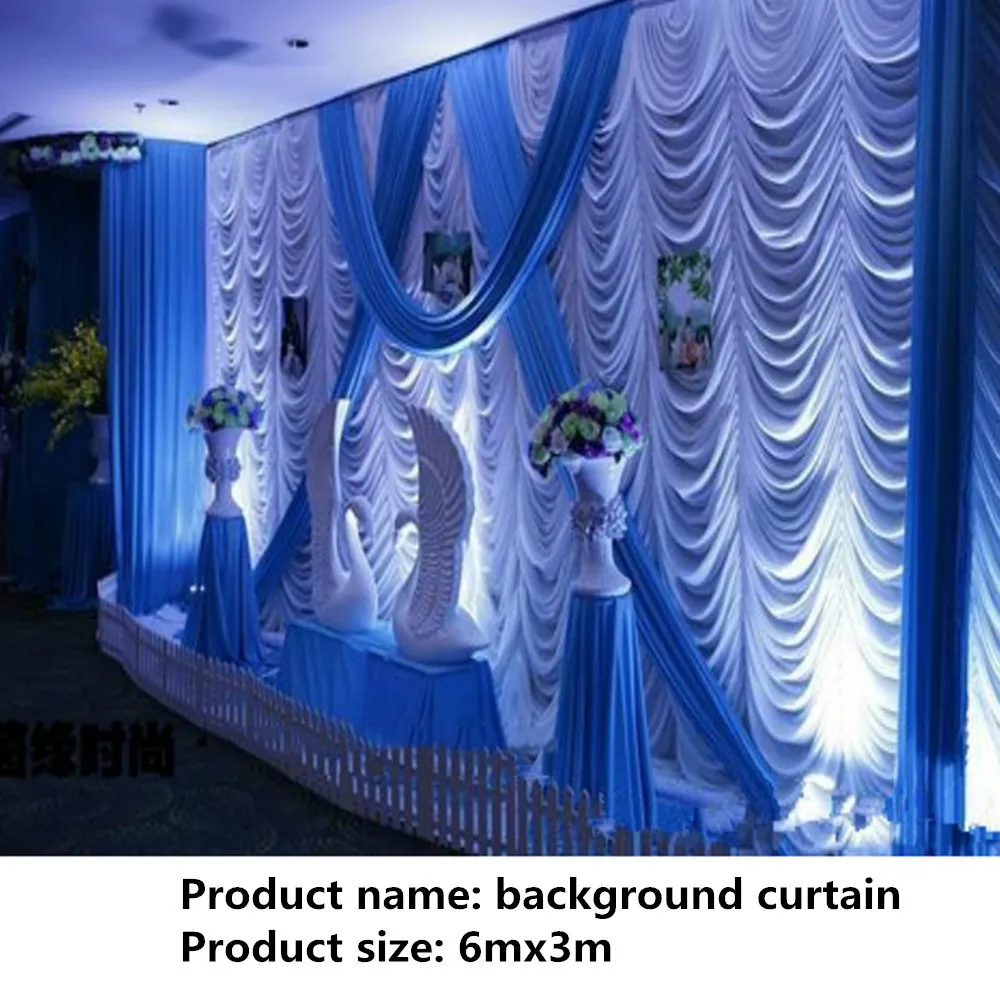 

3M*6M backdrop with sequins swags wedding backcloth With sequins Swags party curtain Wedding Party Stage Celebration Background