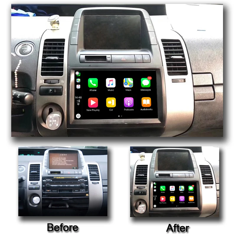 COHO для Toyota Prius 20 2003-2009 Android 10 0 Восьмиядерный 6 + 128G Gps навигатор мультимедийный плеер