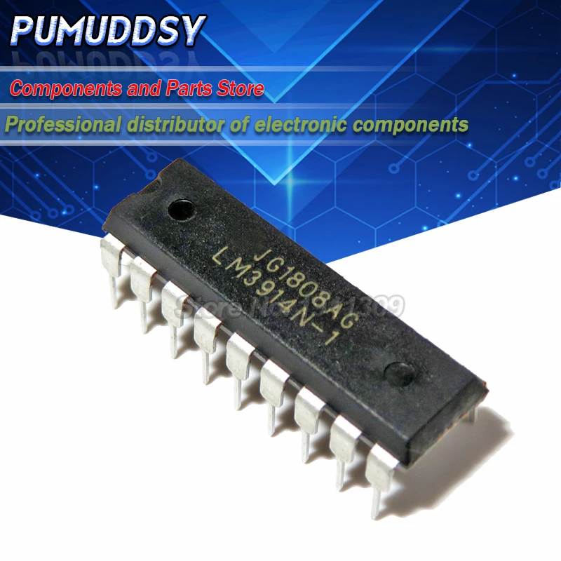 10 шт. LM3914 DIP 18 LM3914N 1 светодиодный драйвер дисплея IC New|Интегральные схемы| |