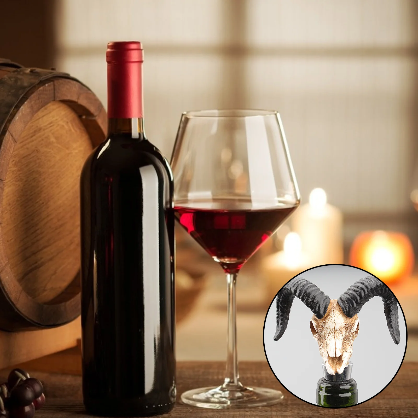 

Animal Skull Vacuum Red Wine Bottle Stopper Reusable Champagne Saver Bottle Cap Sealer Plug Restaurant Bar Supplies Tools