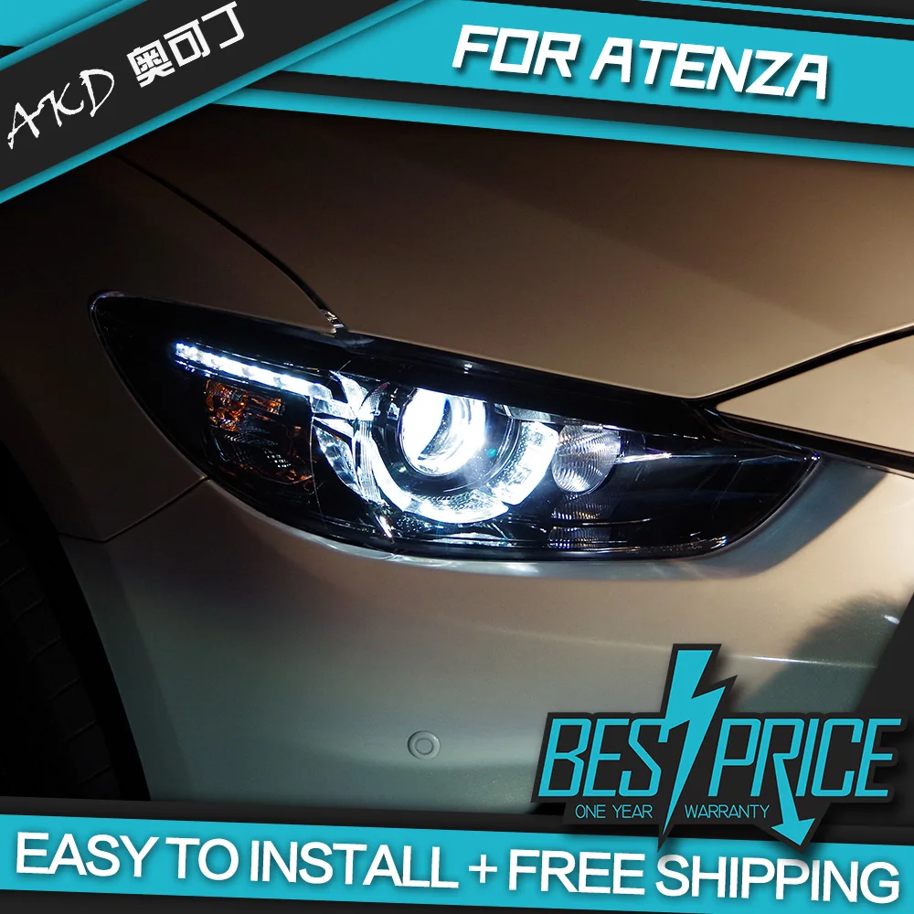 АКД автомобилей Стайлинг фар для Mazda 6 Mazda6 Atenza 2013 2016 фары светодиодный ходовые