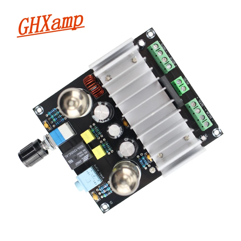 Трубный усилитель GXHAMP TDA7388, звуковая плата 40 Вт * 4, четырехканальный усилитель класса D, мощный усиленный звуковой эффект DC12V