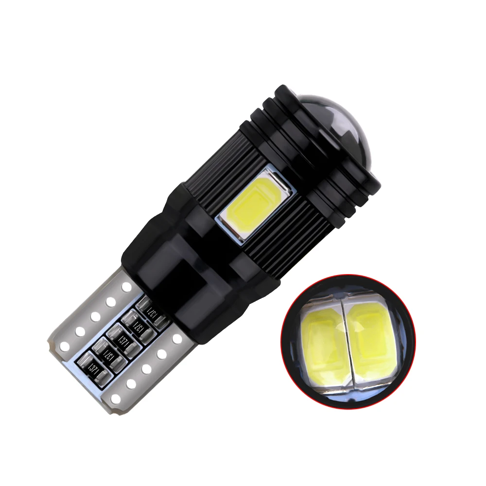2 шт. T10 W5W 194 5630 Светодиодный автомобильные лампы 6 SMD HID CANBUS безошибочный