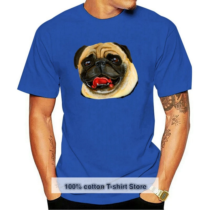 

Funny Clothing Casual Short Sleeve Pug T-ShirtTee Shirt