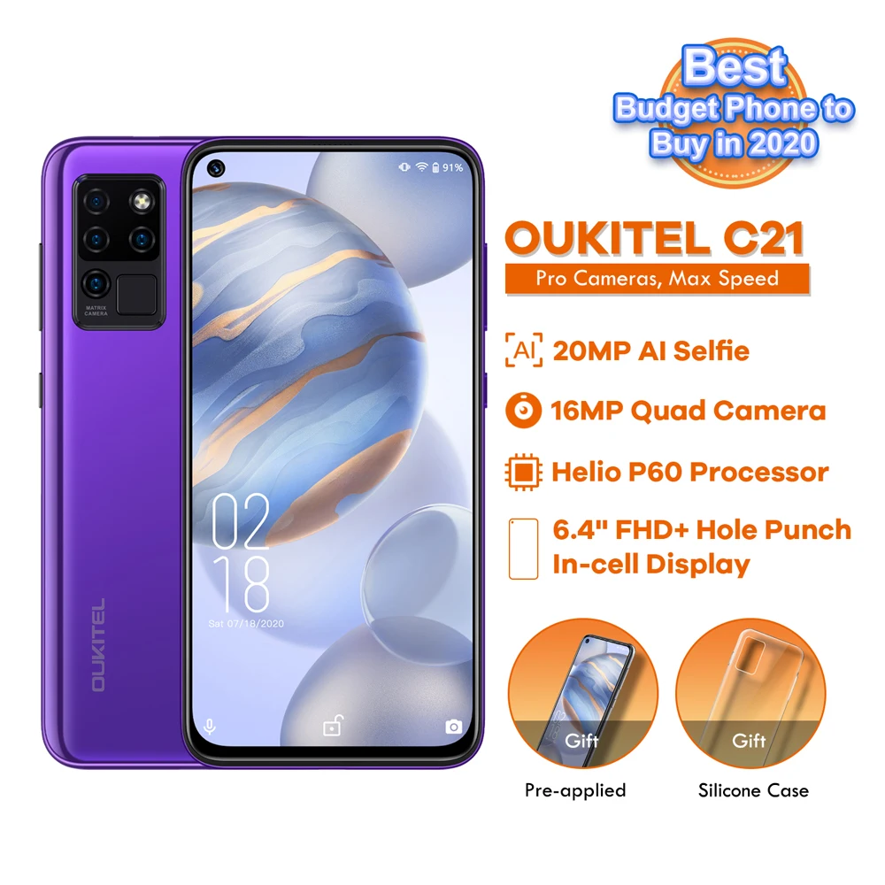 OUKITEL C21 6 4 &quotмобильный телефон Helio P60 восьмиядерный смартфон Гб + 64 4G мобильный 16 МП