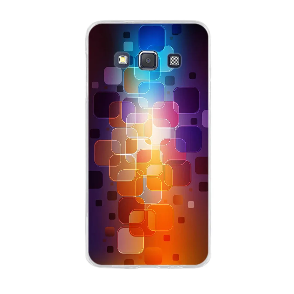 Для Samsung Galaxy A3 2015 задний Чехол Мягкий силиконовый чехол для Тонкий цветочный узор