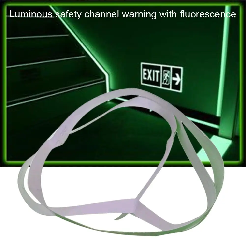 

New Furniture Decoration Luminous Wall Sticker Exit Passageway Warning Fluorescent Stripe Sticker Home Decoration