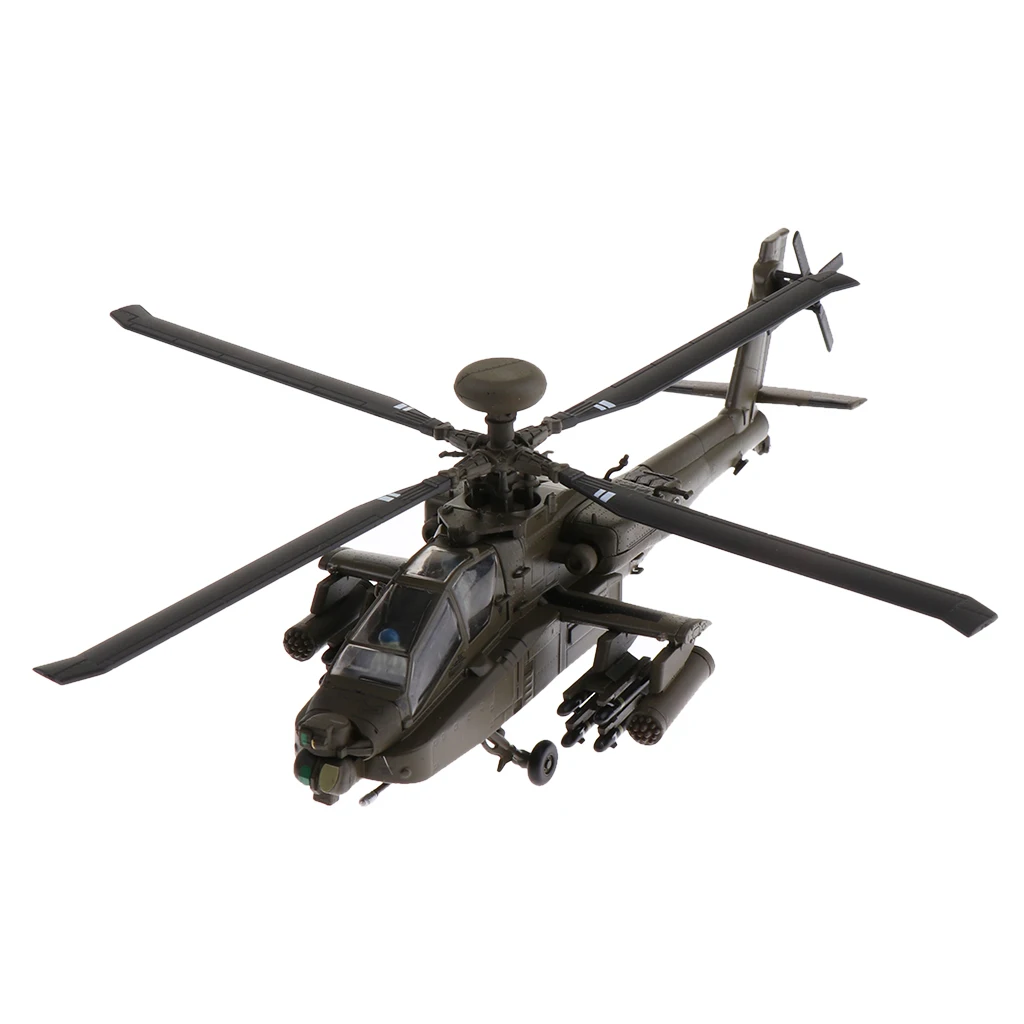 Модель вертолета Apache 1:72 AH64 с подставкой реалистичная модель армейского самолета