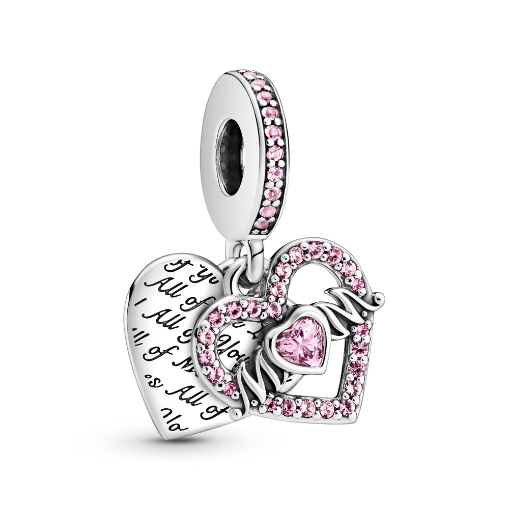 Настоящие 925 стерлингового серебра браслеты с подвесками на День Матери мама