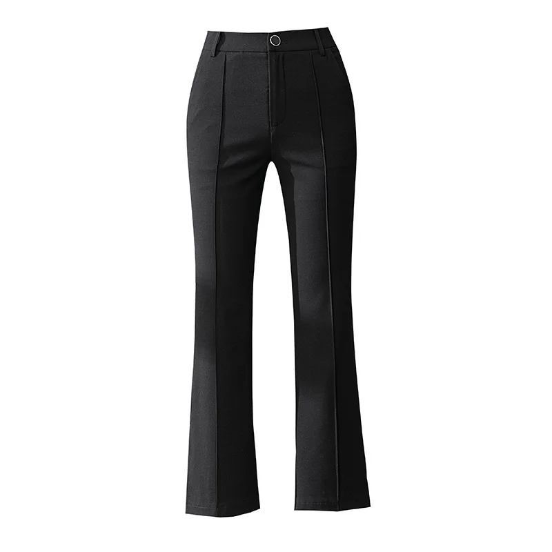 

Temperament Micro-flared Pants Casual Pants Women 2021 New Office Wear High-waist Nine-point Pants Large-size Fashion Women