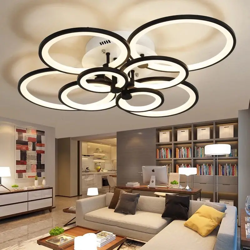 Modern LED Chandelier Ceiling chandeliers Lighting Lustre With Remote Control Living Room Bedroom kitchen Indoor Fixture Light