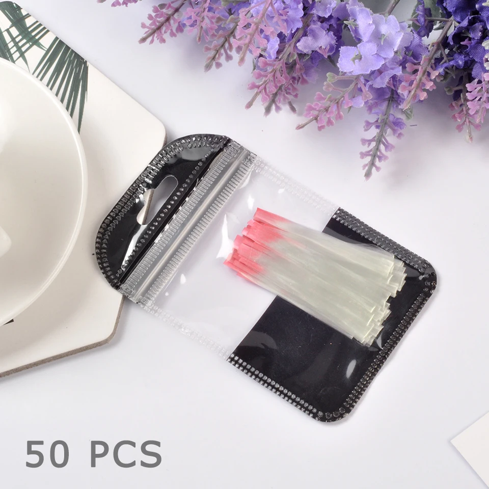 10/30/50pcs Fiberglass Nail Extension Glass Fibernails Fiber Nail Silk Extension Set Nail Acrylic Tips Nail Salon