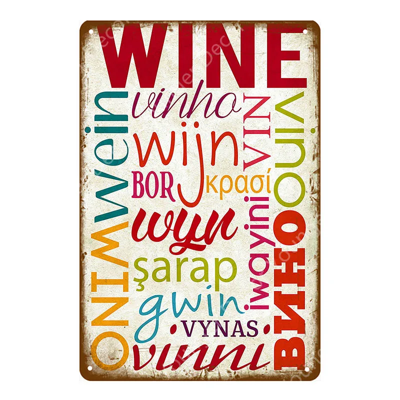 

Drinks Beer Tin Signs Vintage Metal Poster Decorative Bar Metal Plate Wine Plaques Wall Sticker Iron Painting Mix Order YJ172