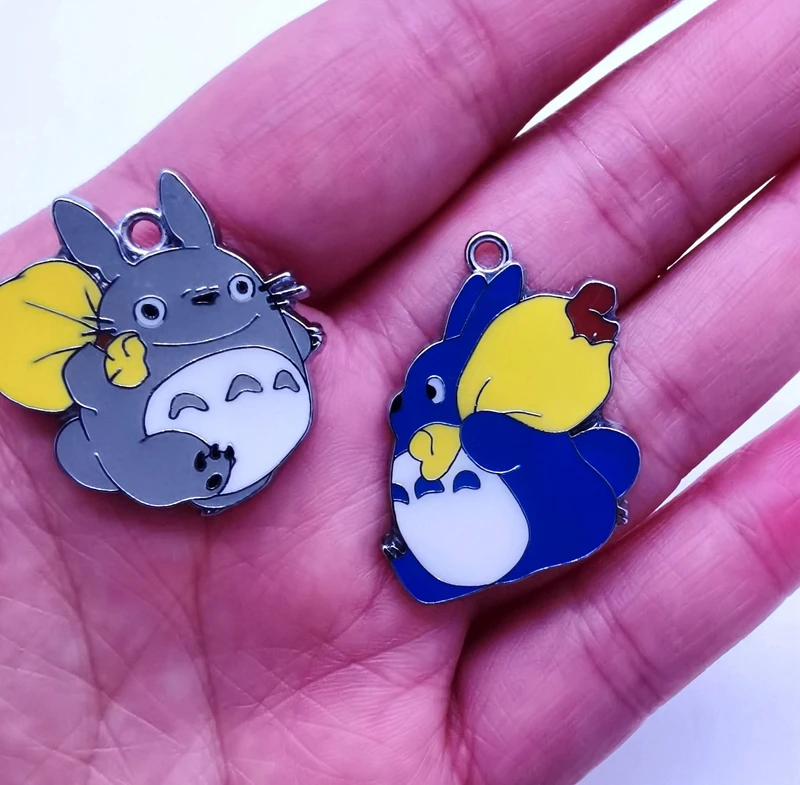 Оптовая продажа 20 шт. металлические подвески Totoro для изготовления ювелирных