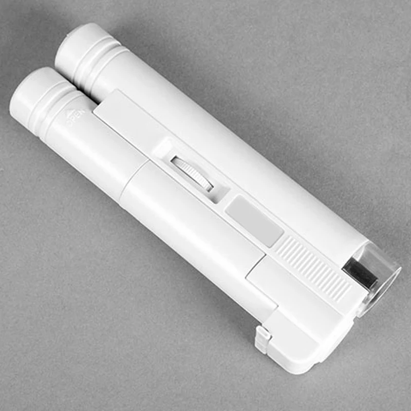 Карманный микроскоп с регулируемой подсветкой увеличительное стекло 150 раз со