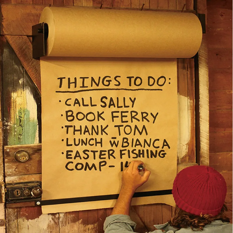 Рулон коричневой крафтовой бумаги для упаковки посылок 30 60 см в ширину 80 г 120