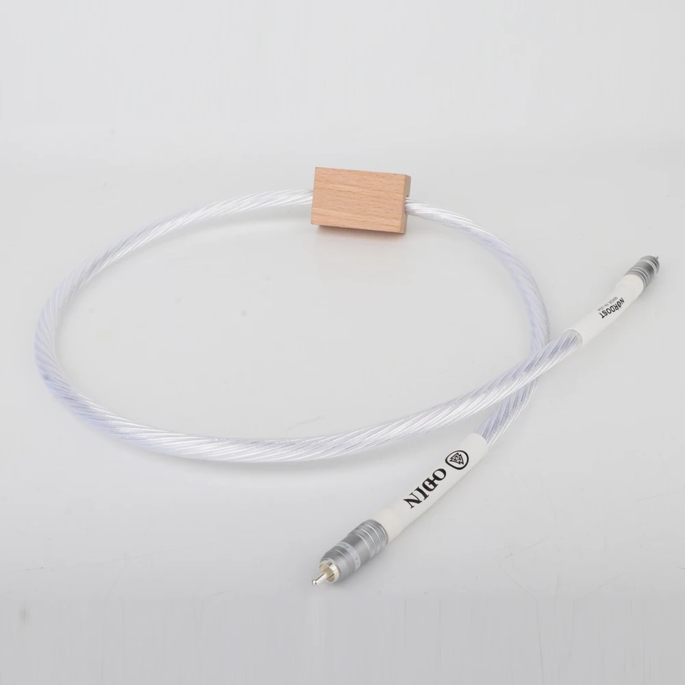 Один кусок Odin чистый серебристый коаксиальный цифровой кабель лихорадка аудио