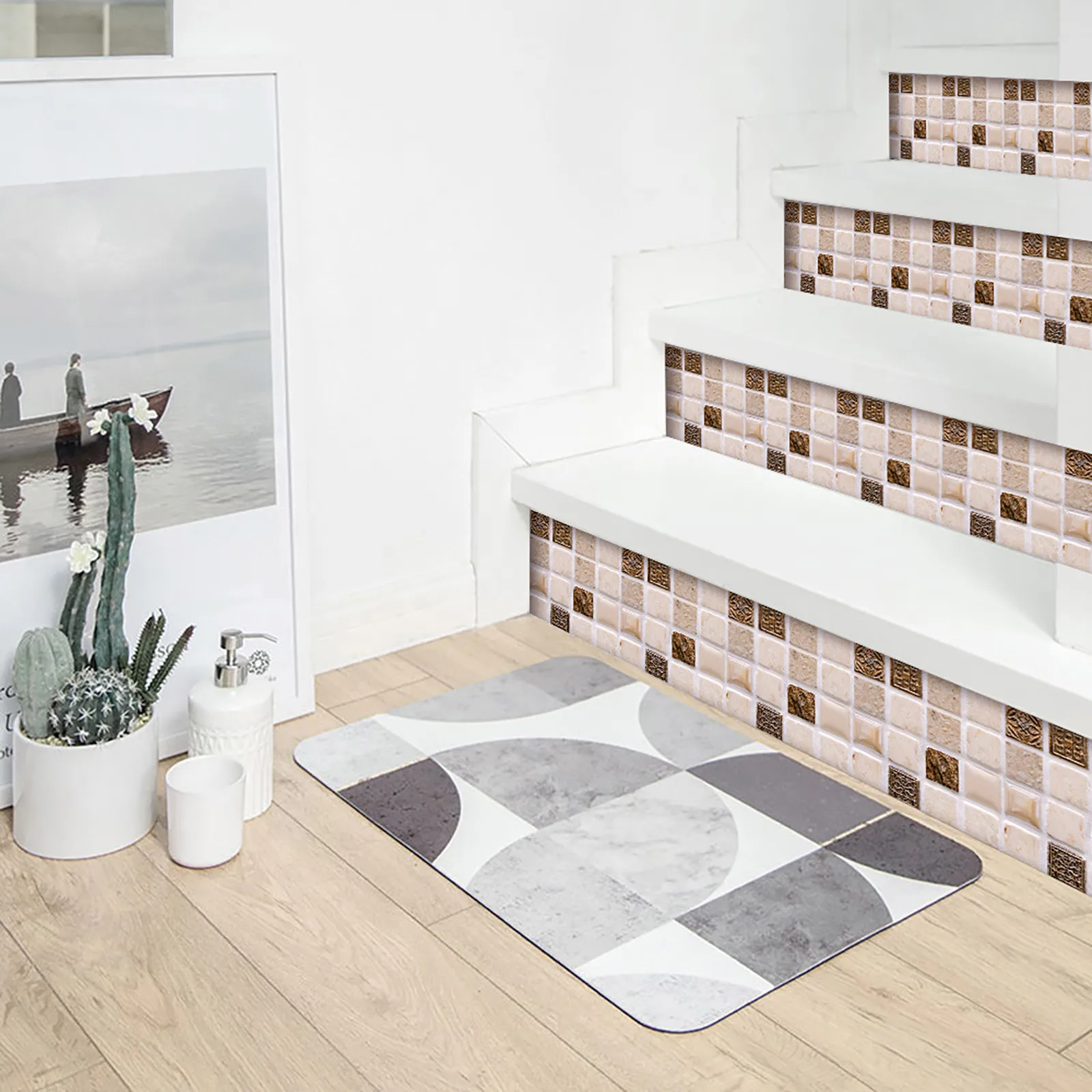 

3D Wallpaper DIY Crystal Tile Waterproof Stickers Wall Papers Home decor Kids Room Self-Adhesive Wallpaper Brick 10pc N50