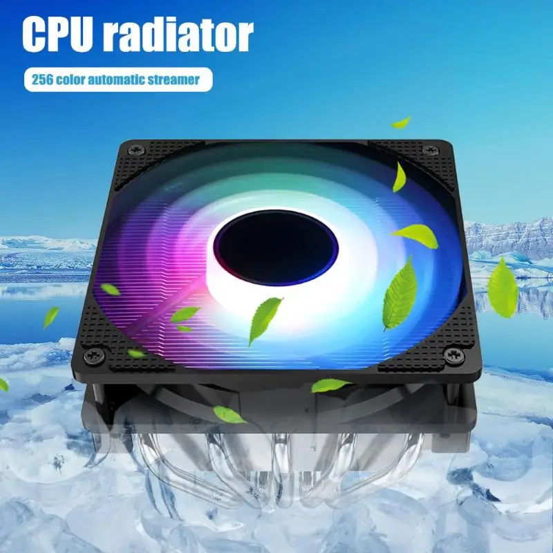 Jonsbo CR-701 12 см красочное освещение cpu вентилятор охлаждения PWM 4Pin 5 тепловых труб тихий компьютер кулер радиатор для Intel/AMD
