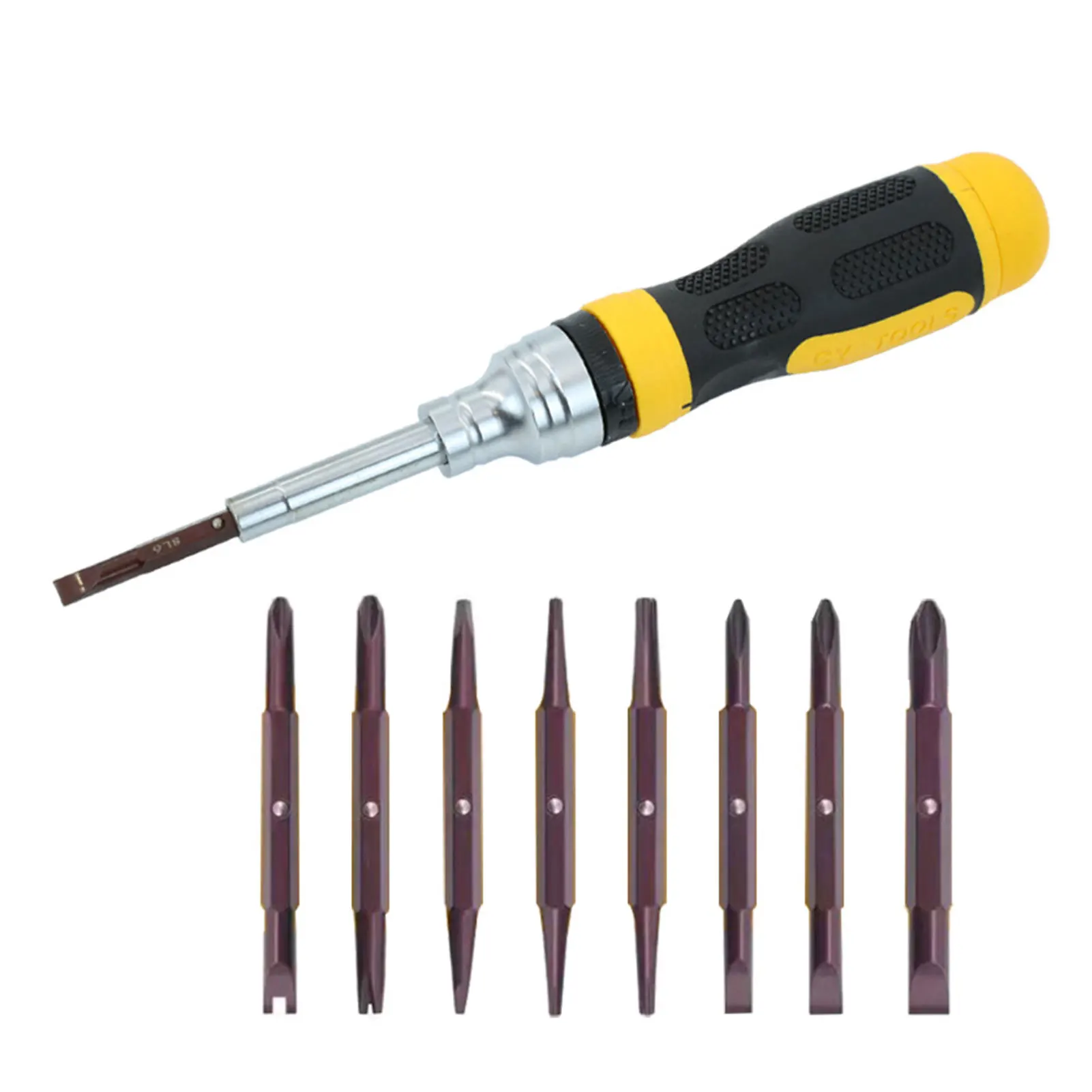 

19 In 1 Non Slip Handle Multifunctional Screwdriver Set Glasses DIY For Phone Laptop Repair Tools Electrician Bits Steel Manual