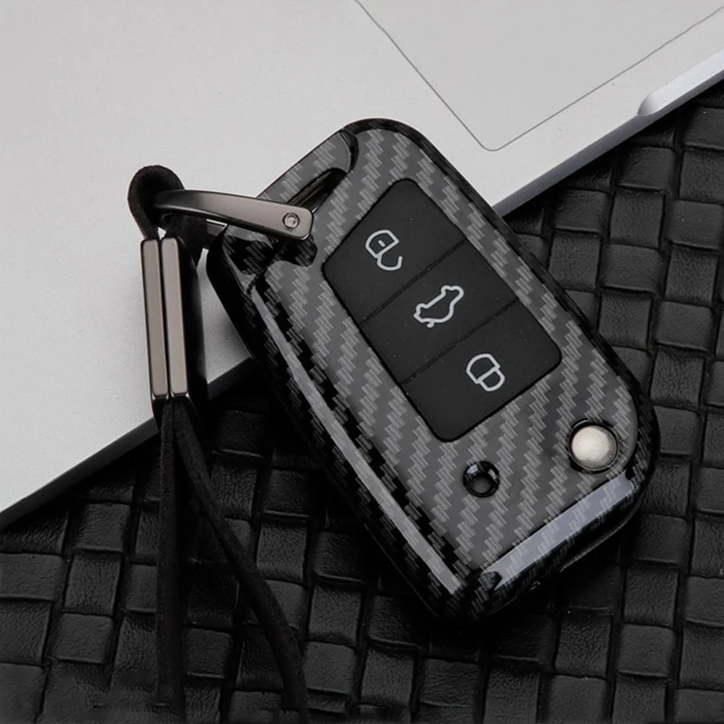 

Car Key Case Cover For Volkswagen VW Polo Tiguan Passat B6 B7 Golf 5 6 7 mk7 Skoda Fabia Octavia 3 A7 Kodiaq Seat Ibiza Leon FR