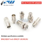 Адаптер BNC-F, преобразователь BNC malefemale Q9 head F male F female TV inch, RF connector