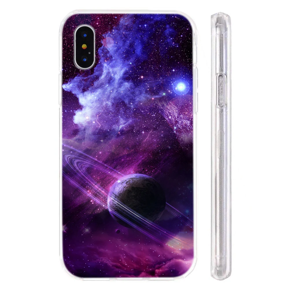 Чехол для телефона Dreaminess Starry Sky Moon Space iPhone 7 8 6 6S Plus 11 Pro X XR XS Max жесткий пластиковый