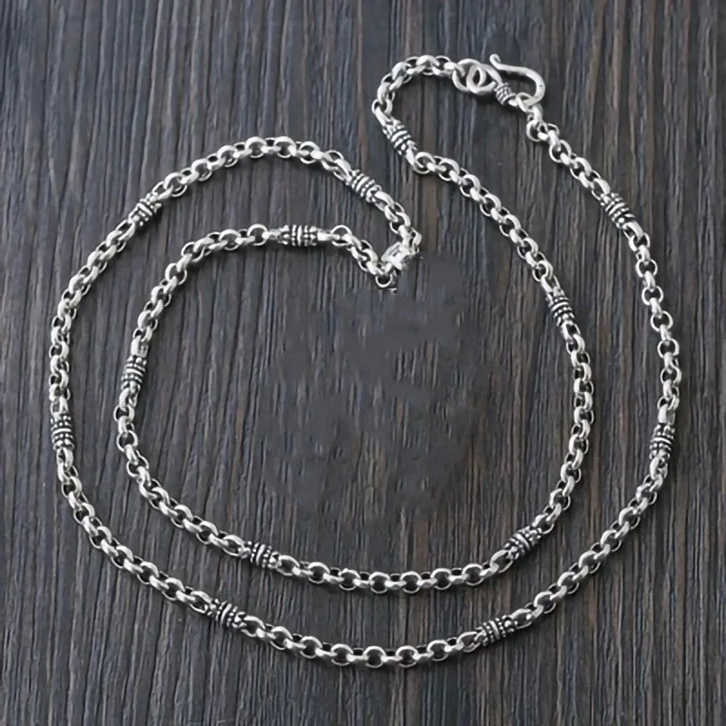only necklace S999 Стерлинговое Серебро, кулон, ювелирное изделие, креативный, для мужчин и женщин, патрон, святой амулет, Амитабха, серебряное ожерелье, Будда, серебряный кулон - Окраска металла: only necklace