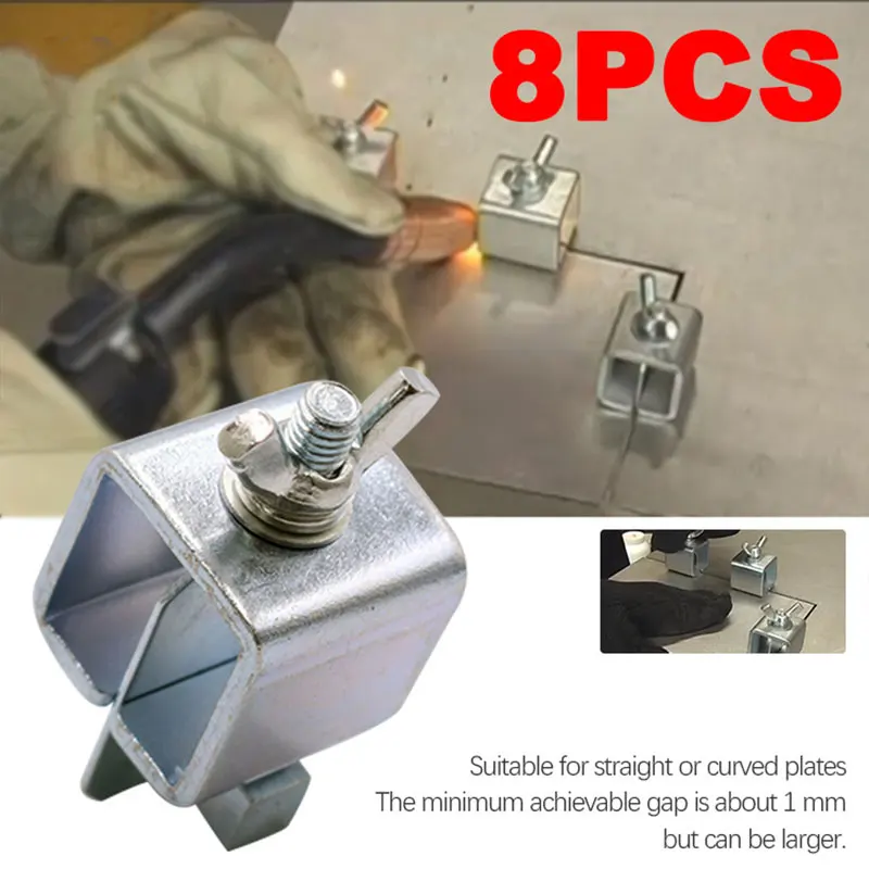 

8 Pcs Butt Welding Clamps Small Welding Clamps Auto Body Panel Clamps for Edge to Edge Welding _WK