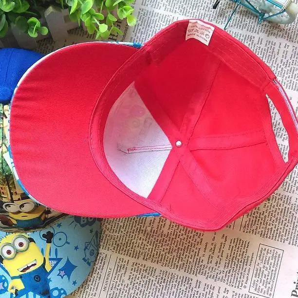 Бейсболка с мультяшным маленьким желтым человеком Детская кепка аниме