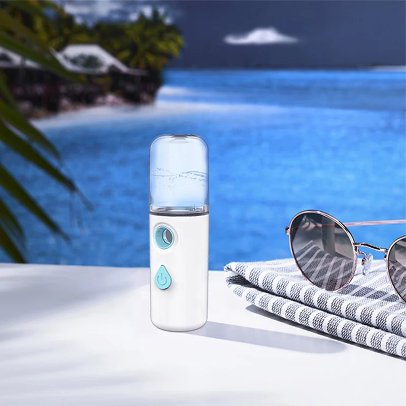 Мини портативный нано распылитель для лица увлажняющий отпариватель аппарат