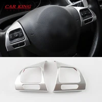for volkswagen vw tiguan 2009 2010 2011 2012 2015 abs matte trim steering wheel decoration cover car styling accessories 2pcs