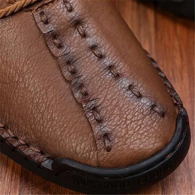 

Dropshipping New casual sneakers shoes men's retro handmade casual large size shoes loafers zapatos de hombre mens style shoes