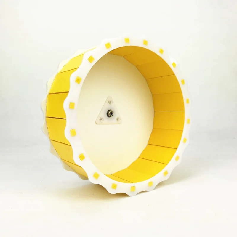 Yellow Тренажер для хомяка, бегущее колесо, бесшумная клетка, милое маленькое животное, белка, Шиншилла, маленькая мышка, игровая площадка, Спортивная игрушка, товары для домашних животных - Цвет: Yellow