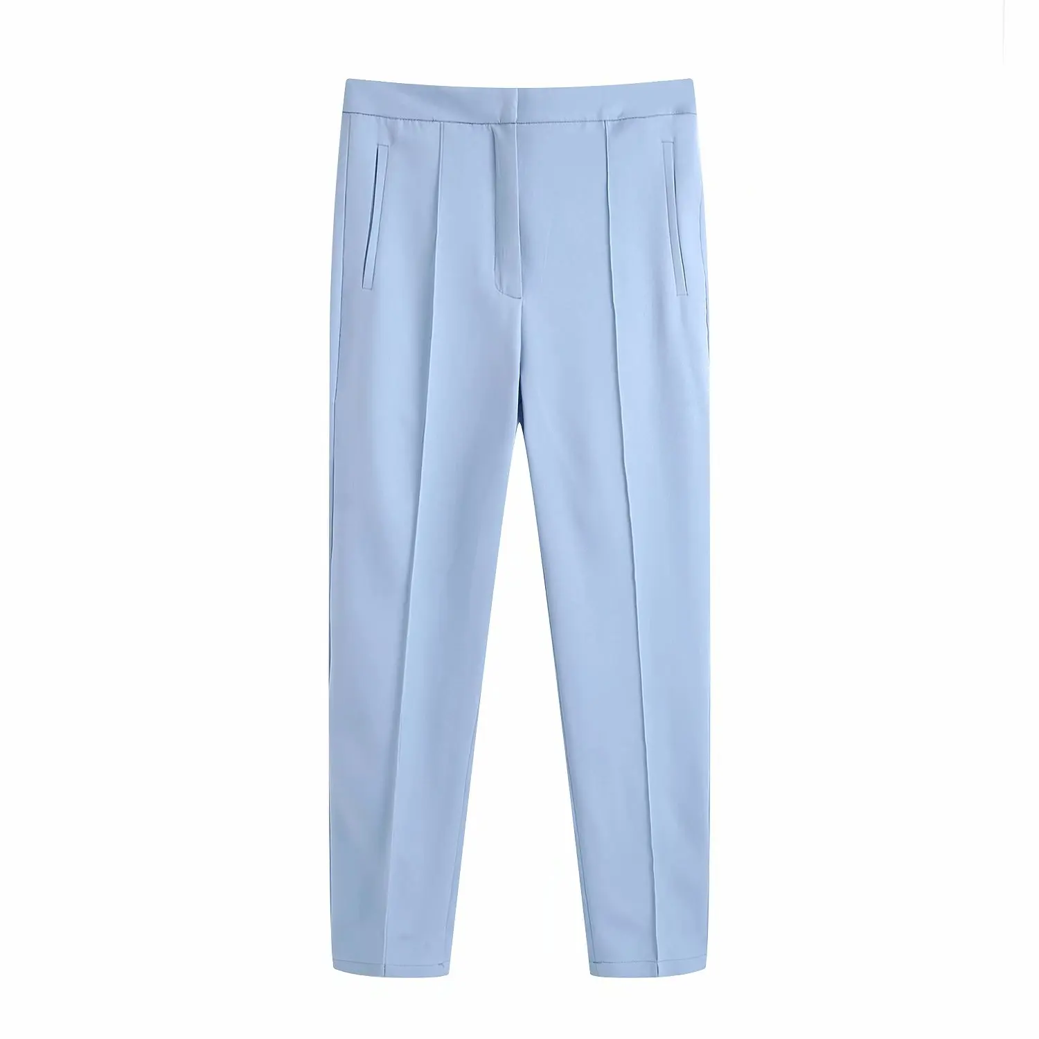 

2021 New Tailored Trousers Women Solid Loose Long Pants Chic Lady Fashion Casual Women Trousers