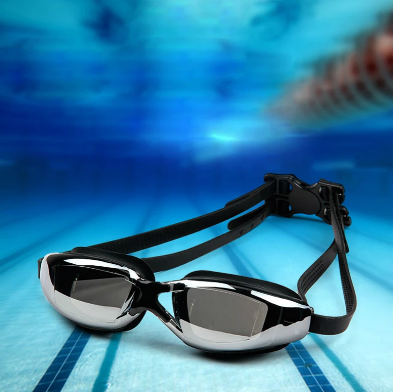 Профессиональные Водонепроницаемые очки для плавания с гальваническим
