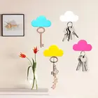 1 шт., портативные магниты в форме белого облака, настенный держатель ключа ключей, креативное украшение для дома, держатель для хранения, крючки, магниты, настенные