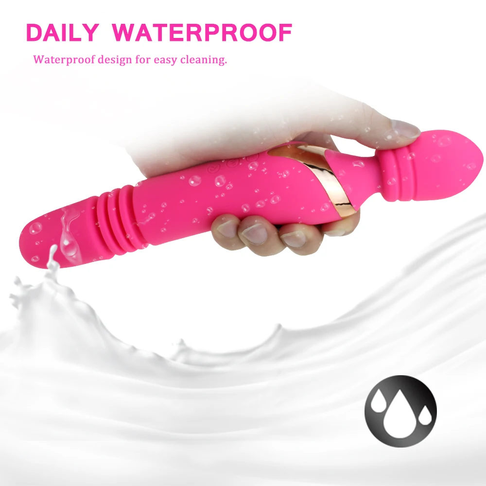 Дилдо вибратор телескоп 7 шаблонов вибрации нагреваемый интимные игрушки для