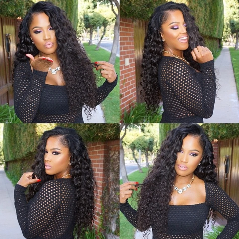 [HJ Weave beauty] OneCut волосы 13x6 фронтальные человеческие волосы парики бразильские натуральные волнистые волосы remy 180% предварительно сложенные кружевные парики
