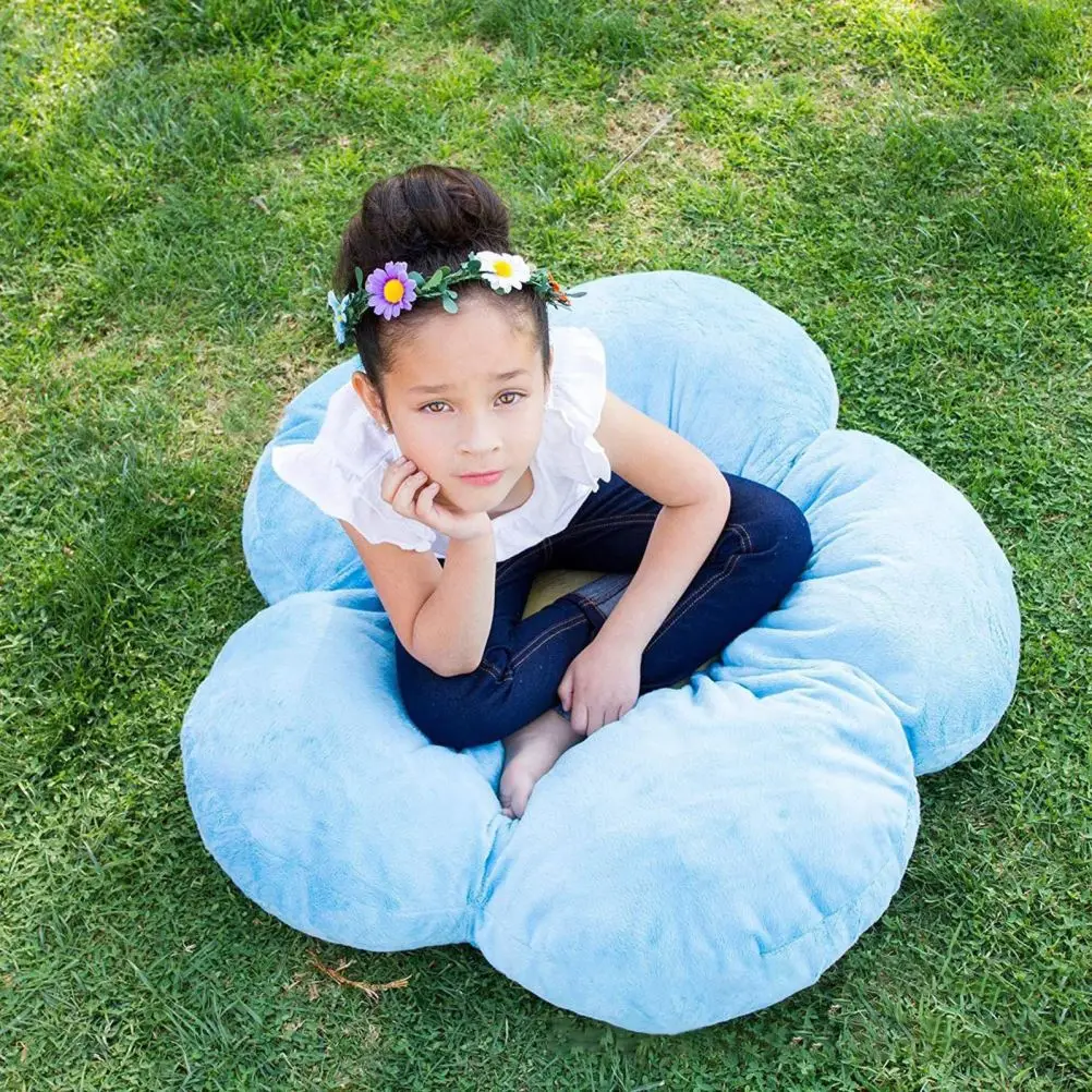 Кукла 50 см подушка в форме цветка толстая плюшевая японский зеленый цветок