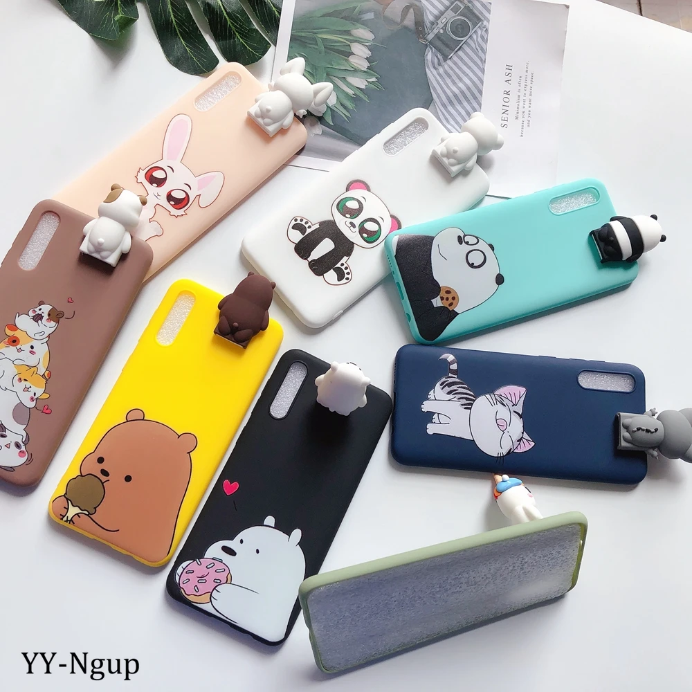 Note 8 9 10 чехол для Samsung Plus Kawaii 3D единорог силиконовый Galaxy Note10 Pro держатель телефона
