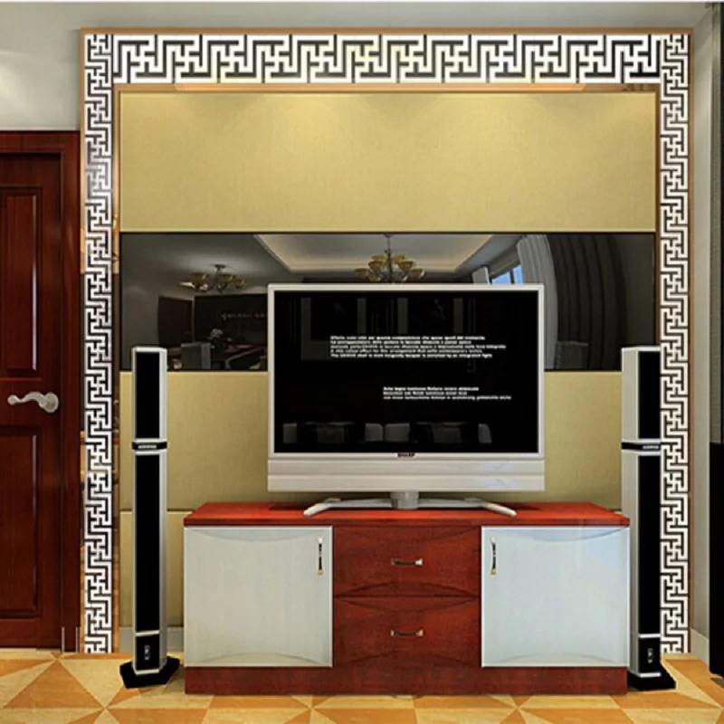 10 шт. 3D зеркальные настенные стикеры Наклейка Искусство потолок современный