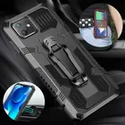 Зажим для ремня чехол для телефона для iPhone 11 Pro Max 12 мини X XS XR 7 8 Plus 6 6S Plus SE 2020 твердый плотный бронированный противоударный силиконовый чехол