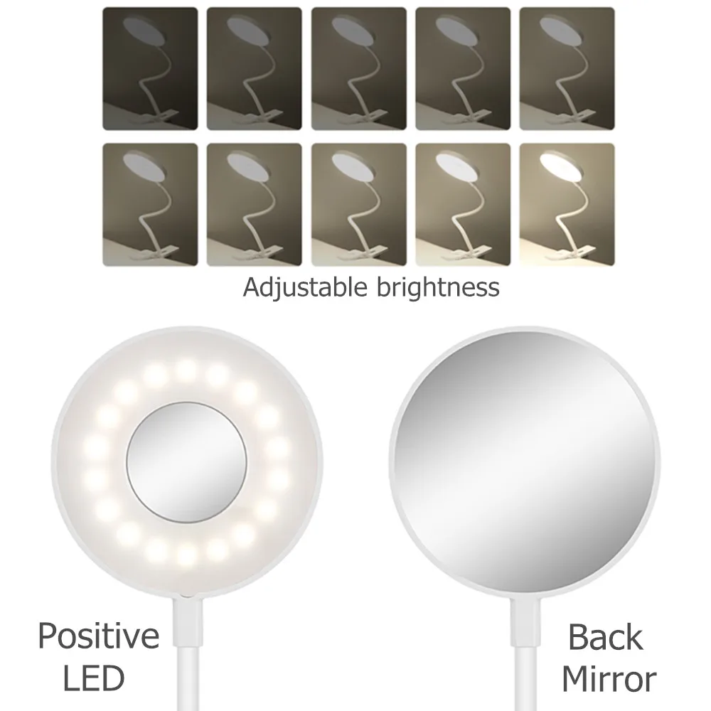 Светодиодная складсветодиодный Настольная лампа с клипсой ночник регулируемой