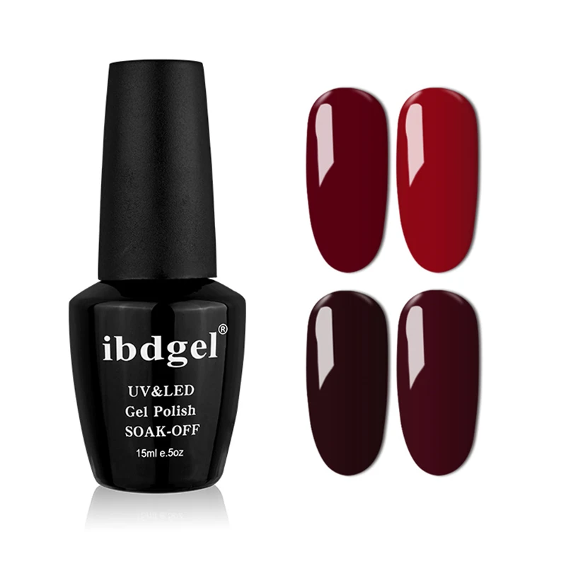 1 pc Nails Gel Polish Classic Red Soak Off Wine Red Color seires UV led lamp Hight quality Long Lasting Gel polish art nail