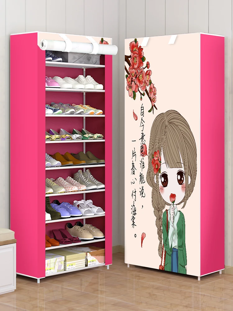 

Multi-layer Shoe Rack Dustproof Fabric Assembly Shoe Storage Cabinet Stand Holder Space Save Shoe Organizer Rack pf082711